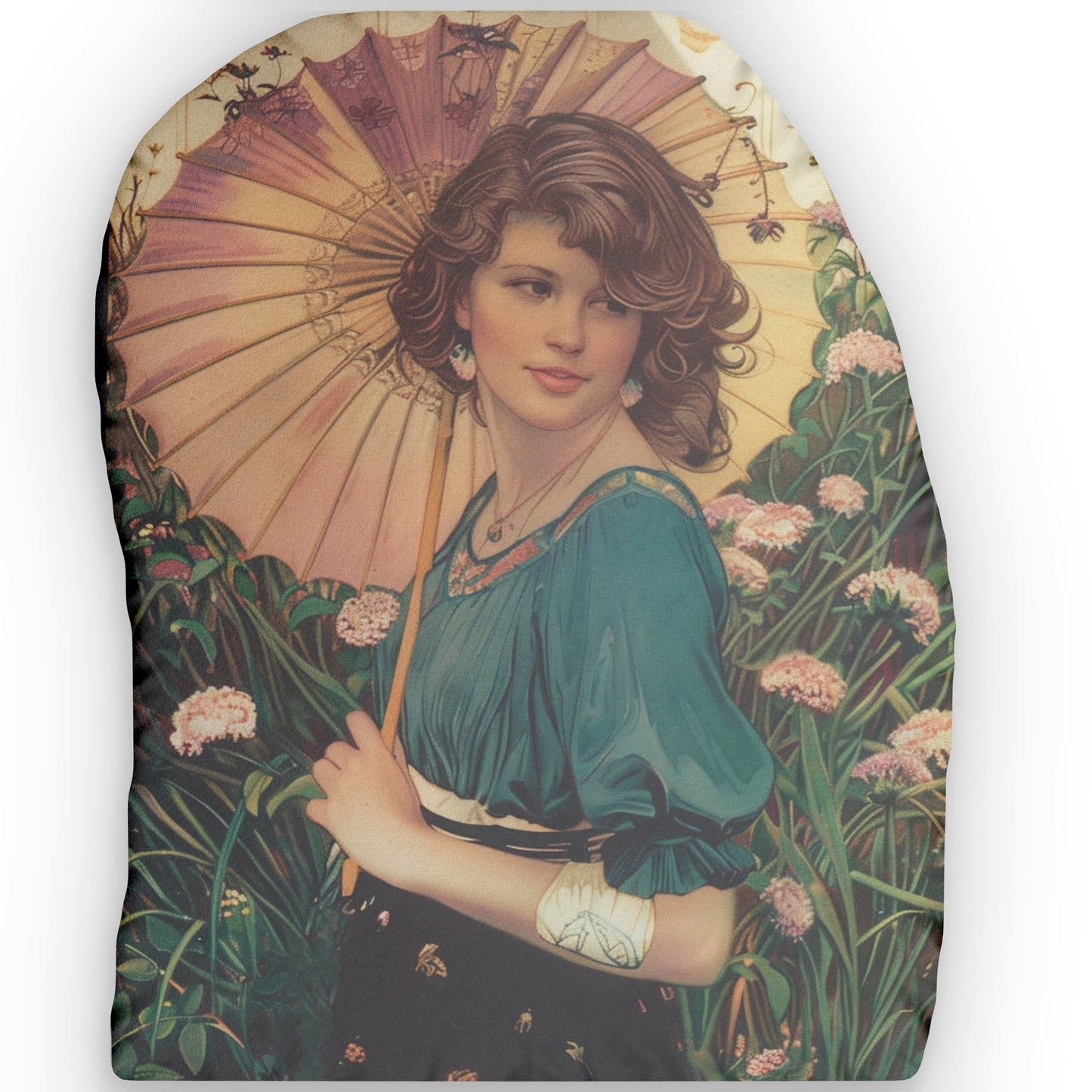 Art Nouveau Portrait Pillows Vintage style throw pillow and novelty gift