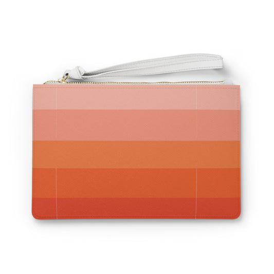 Sunset Gradients Clutch Bag Orange and Peach