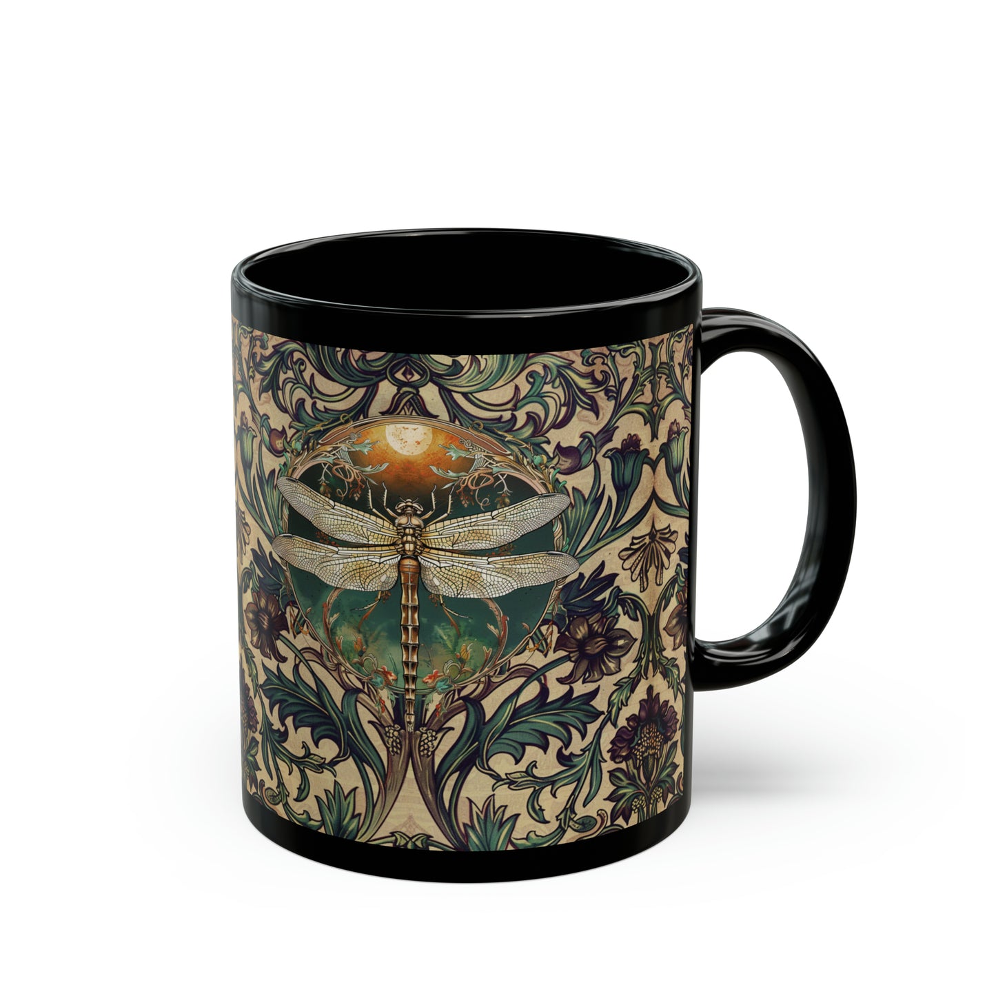 Dragonfly Moon Mug