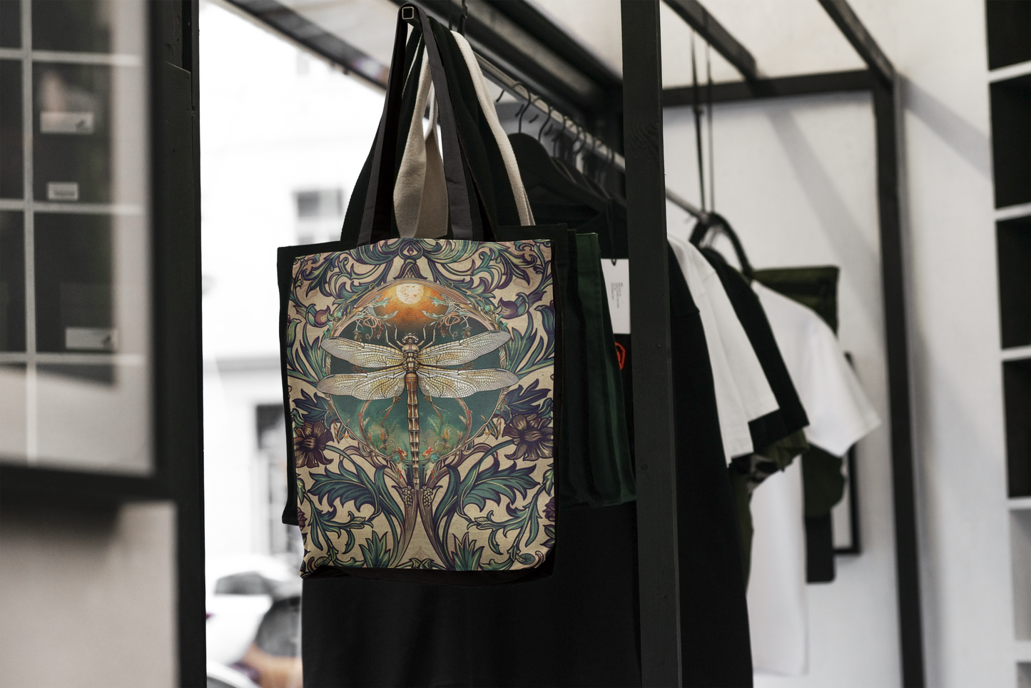 Dragonfly Moon Tote Bag